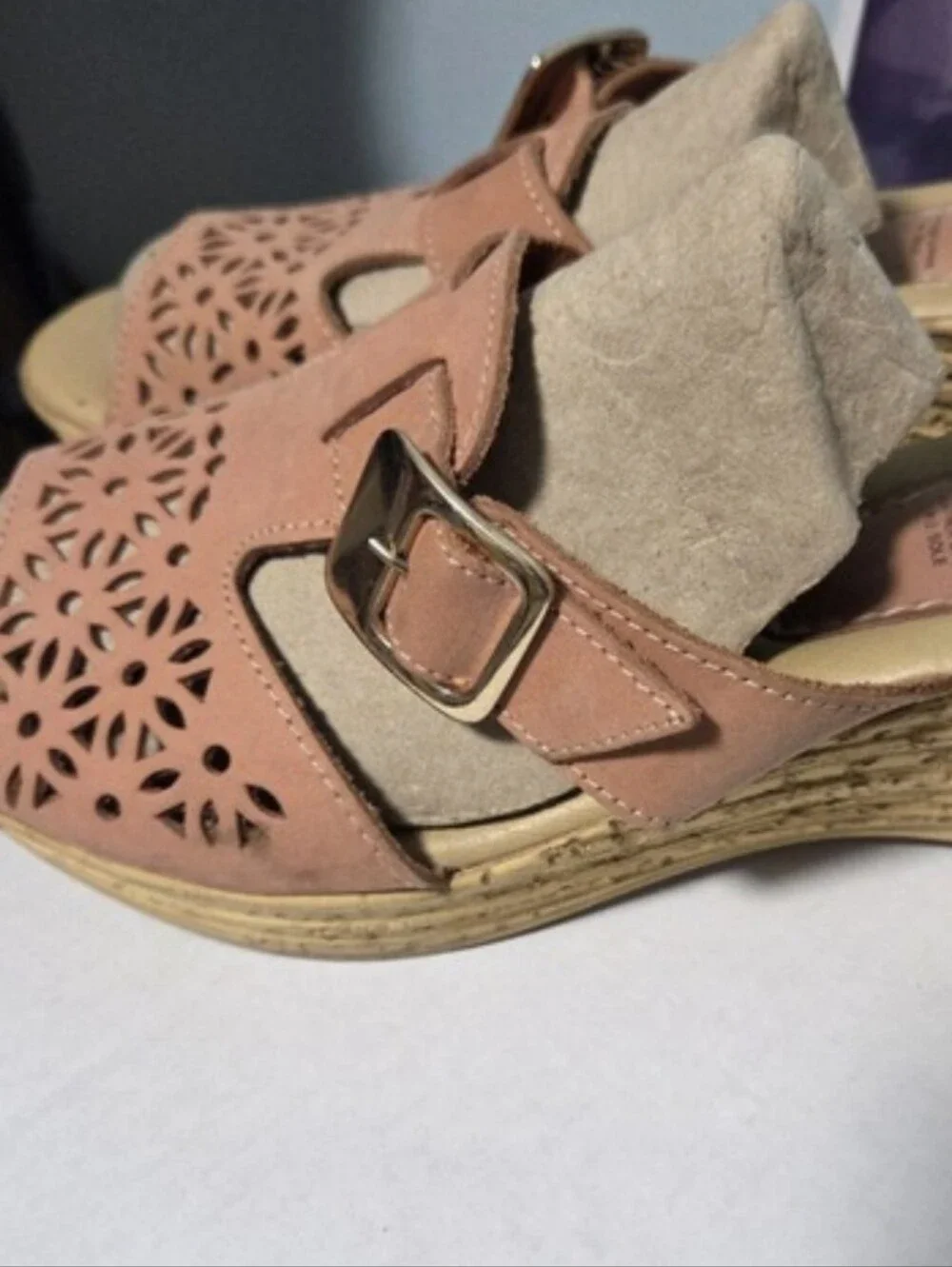 Spring Step Open-Toe Wedges